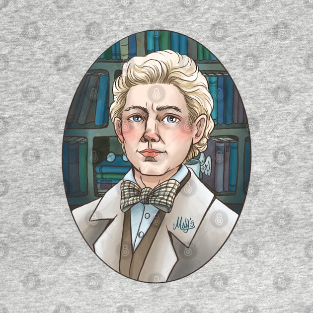 Aziraphale in Watercolor by Molly11